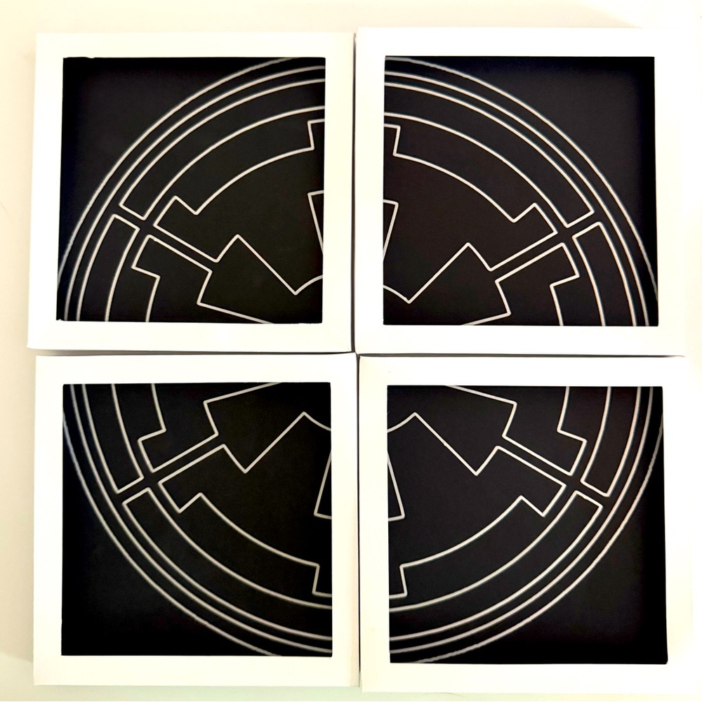 Empire Imperial crest symbol calligraphy art 10x10” shadowbox decor cool new 🔥
